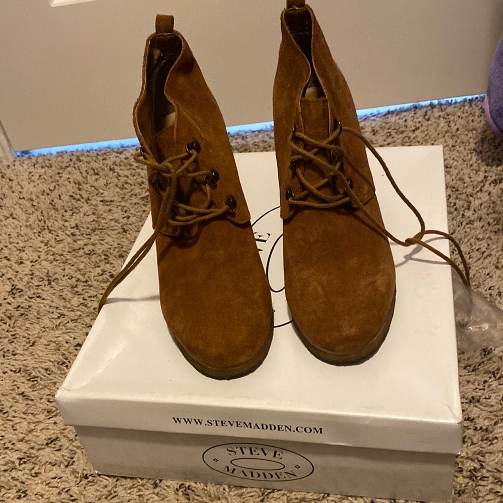Steve Madden, wedged booties